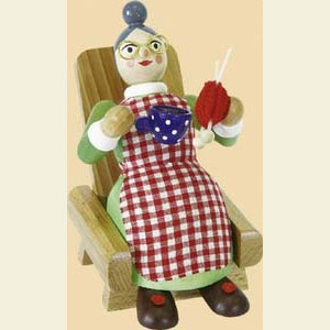 R�ucherm�nner Sonstige Figuren R�ucherm�nnchen Oma - 13 cm