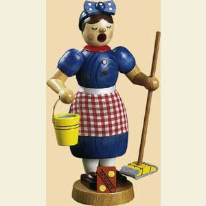 Smokers Professions Smoker Cleaning woman - 7 inch - 18 cm