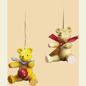 Small Figures & Ornaments Tree Ornaments Misc. Tree Ornaments Bear with Mandolin - 2 inch - 5,5 cm