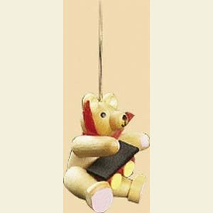 Kleine Figuren & Miniaturen Baumschmuck Sonstiger Baumschmuck B�r mit Eisenbahn - 4 cm