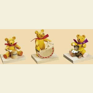 Kleine Figuren & Miniaturen Tiere B�ren Gruppe gro�er und kleiner B�r - 6 cm