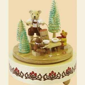 Spieldosen Diverse Motive Spieldose Honigb�rchen - 16 cm