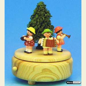Music Boxes Misc. Motifs Music Box Flower Children - 14 cm / 5,5 inch