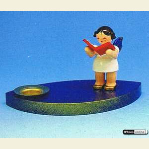 World of Light Candle Holder Angels Angelmusician - 7 cm / 2,5 inch