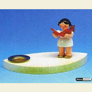 World of Light Candle Holder Angels Angelmusician - 7 cm / 2,5 inch