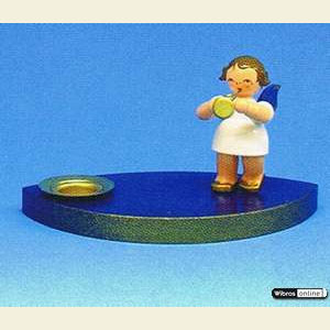 World of Light Candle Holder Angels Angelmusician - 7 cm / 2,5 inch