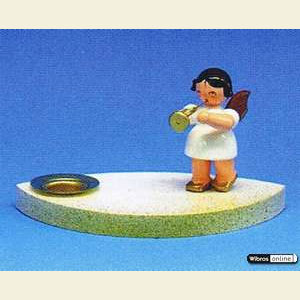 World of Light Candle Holder Angels Angelmusician - 7 cm / 2,5 inch