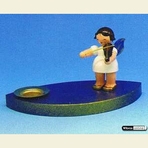 World of Light Candle Holder Angels Angelmusician - 7 cm / 2,5 inch