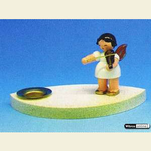 World of Light Candle Holder Angels Angelmusician - 7 cm / 2,5 inch