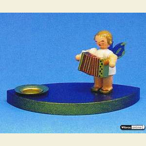 World of Light Candle Holder Angels Angelmusician - 7 cm / 2,5 inch