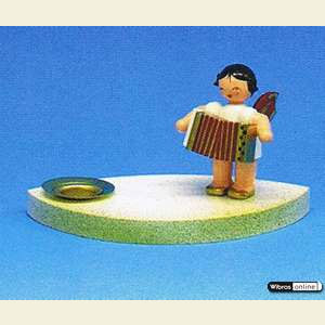 World of Light Candle Holder Angels Angelmusician - 7 cm / 2,5 inch
