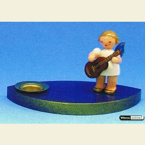 World of Light Candle Holder Angels Angelmusician - 7 cm / 2,5 inch