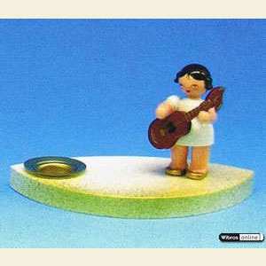 World of Light Candle Holder Angels Angelmusician - 7 cm / 2,5 inch
