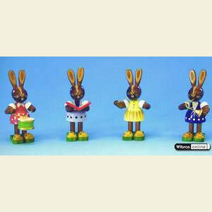 Kleine Figuren & Miniaturen Tiere Hasen Osterhasen Serie - 12-teilig