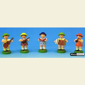 Kleine Figuren & Miniaturen Blumenkinder Instrumentenkinder - 10-teilig