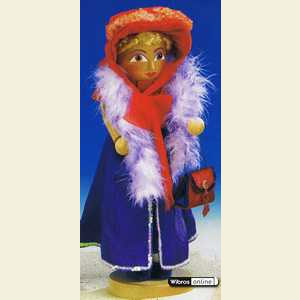 Nutcrackers Misc. Nutcrackers Nutcracker Red Hat Granny - 40cm / 16 inch
