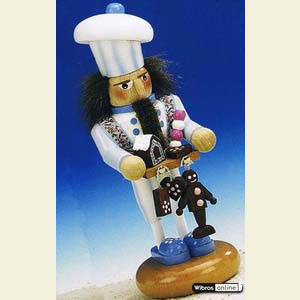 Nutcrackers Steinbach Nutcrackers New Models 2007 Nutcracker Gingerbread Baker - 12 cm / 5 inch