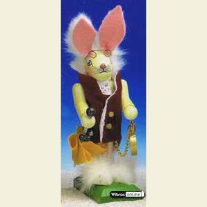 Nu�knacker Bekannte Personen Nussknacker Alice wei�er Hase - 13cm - Limitierte Auflage