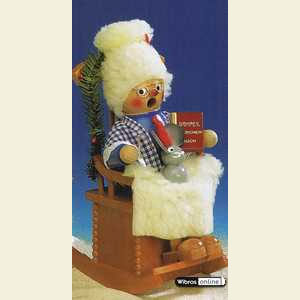 Smokers Santa Claus Smoker Mrs. Santa with music - 25cm / 10 inch