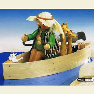 Smokers Famous Persons Smoker Noah with Ark - 25cm / 10 inch