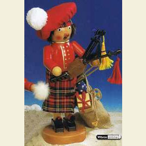 Smokers Santa Claus Smoker Scottish Santa - 25cm / 10 inch