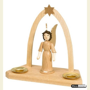 World of Light Candle Holder Angels Candle Holder - Angel Arch - 12 cm / 5 inches