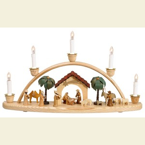 Schwibb�gen Alle Schwibb�gen Schwibbogen - Krippenhaus - 50 cm