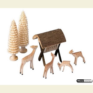 Small Figures & Ornaments Animals Deer Group of Deer - 7 pcs.
