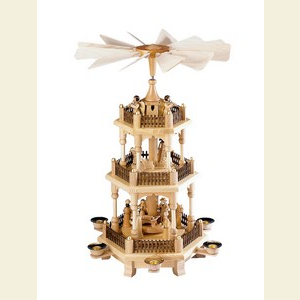 Christmas-Pyramids 3-tier Pyramids 3-tier Pyramid - Christmas time - 45 cm / 18 inches