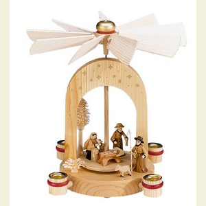 Weihnachtspyramiden 1-st�ckige Pyramiden 1-st�ckige Pyramide - Krippe - 26 cm