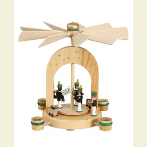 Weihnachtspyramiden 1-st�ckige Pyramiden 1-st�ckige Pyramide - Bergleute - 26 cm