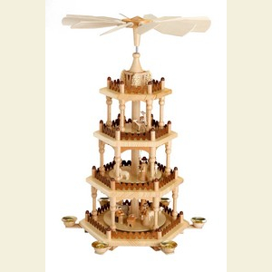 Weihnachtspyramiden 4-st�ckige Pyramiden 4-st�ckige Pyramide - Krippenszene - 51cm