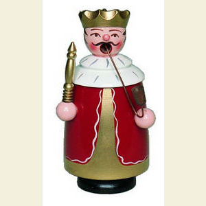 R�ucherm�nner Sonstige Figuren R�ucherm�nnchen K�nig rot - 12 cm
