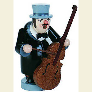 R�ucherm�nner Berufe R�ucherm�nnchen Musikant Bass - 16 cm