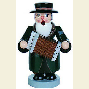 R�ucherm�nner Berufe R�ucherm�nnchen Musikant mit Harmonika - 16 cm