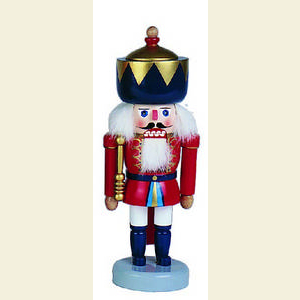 Nutcrackers Kings Nutcracker King - Blue Crown - 27,5 cm / 11 inches