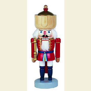 Nutcrackers Kings Nutcracker King red - Natural Crown - 27,5 cm / 11 inches