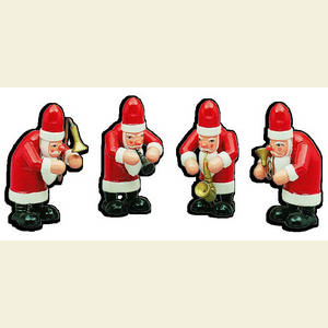 Small Figures & Ornaments Santa Claus Santa Claus Quartett - 7,5 cm / 3 inches