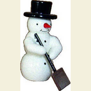 Small Figures & Ornaments everything else Snowman with snow shovel - 5,5 cm / 2 inches