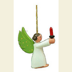 Small Figures & Ornaments Tree Ornaments Angel Ornaments Misc. Angels Angel with candle - 5 cm / 2 inches