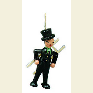 Kleine Figuren & Miniaturen Baumschmuck Sonstiger Baumschmuck Schornsteinfeger - 8 cm
