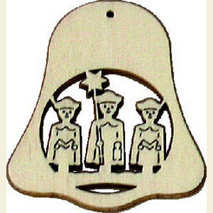 Small Figures & Ornaments Tree Ornaments Misc. Tree Ornaments Bell - Caroler Singers - 5 cm / 2 inches