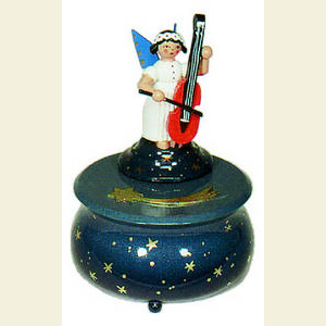 Music Boxes Angels Music Box Music Box Angel with bass - 12 cm / 4.5 inches