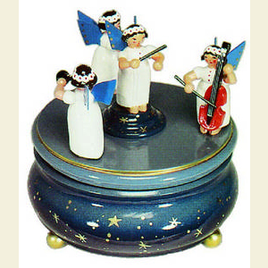 Music Boxes Angels Music Box Music Box angeltrio with conductor - 14 cm / 5.5 inches