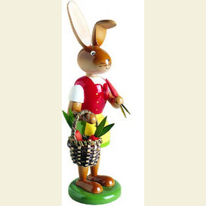 Small Figures & Ornaments Animals Rabbits Bunny with carrot - 25 cm / 10 inches