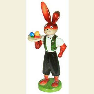 Kleine Figuren & Miniaturen Tiere Hasen Hasenkellner - 25 cm
