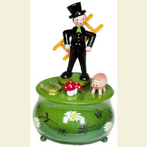 Spieldosen Diverse Motive Spieldose Schornsteinfeger - 13,5 cm