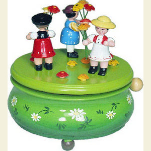 Music Boxes Misc. Motifs Music Box Music Box Flower children - 13 cm / 5 inches