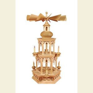 Christmas-Pyramids 2-tier Pyramids 2-tier Pyramid - blank - without figurines, Gothic - 73 cm / 29 inches