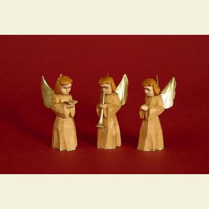 Christmas-Pyramids Accessories Figurine Set for 2-tier Pyramid - NATIVITY (waxed) - 10 pcs.